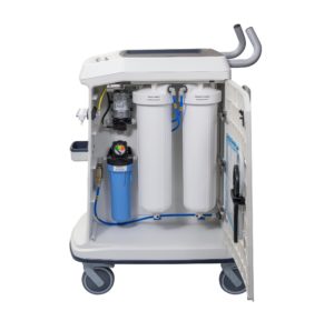 Side View of Portable Dialysis System Cart